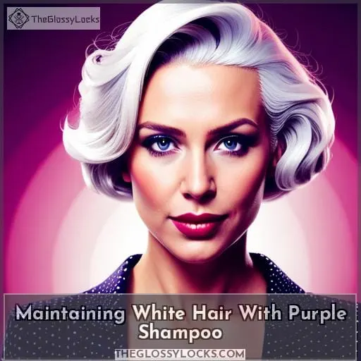Maintaining White Hair With Purple Shampoo