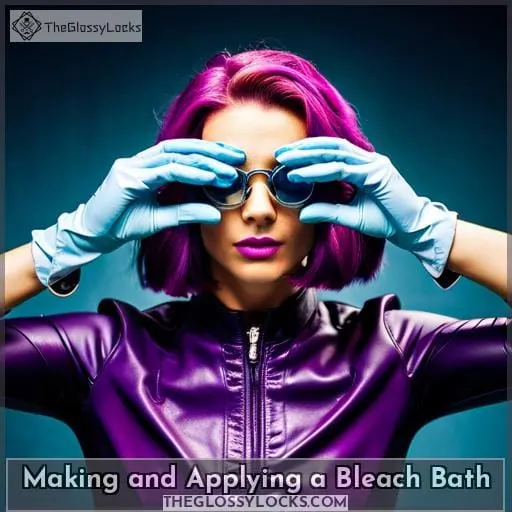 Making and Applying a Bleach Bath