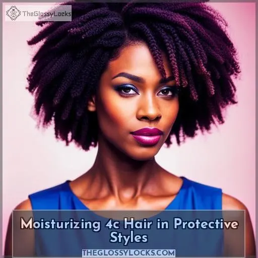Moisturizing 4c Hair in Protective Styles