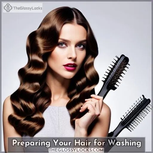 Preparing Your Hair for Washing