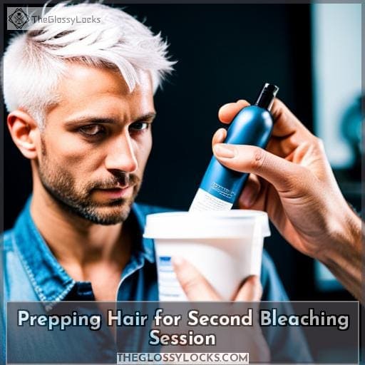 Prepping Hair for Second Bleaching Session