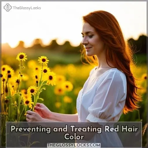 Preventing and Treating Red Hair Color