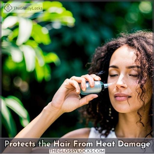 Protects the Hair From Heat Damage Protects the Hair From Heat Damage