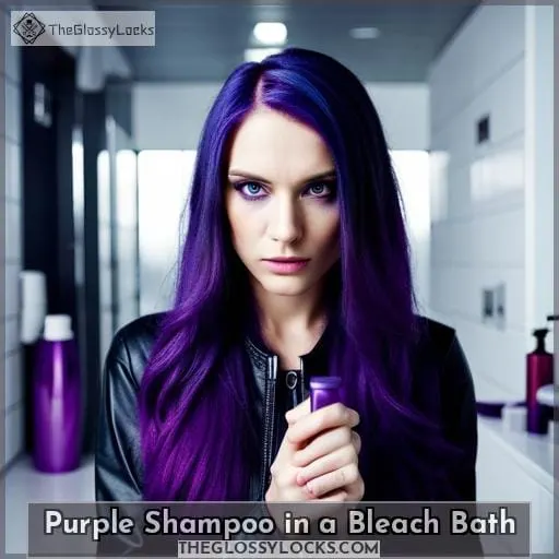 Purple Shampoo in a Bleach Bath