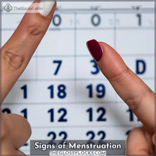 Signs of Menstruation
