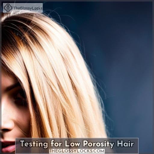 Testing for Low Porosity Hair Testing for Low Porosity Hair