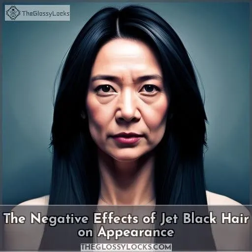 The Negative Effects of Jet Black Hair on Appearance