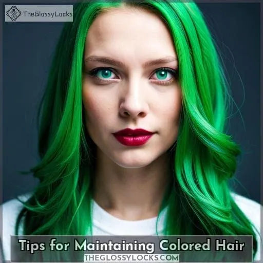 Tips for Maintaining Colored Hair