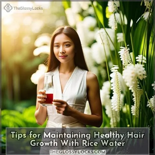 Tips for Maintaining Healthy Hair Growth With Rice Water