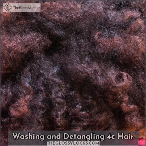 Washing and Detangling 4c Hair