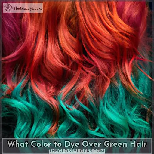 what color to dye over green hair