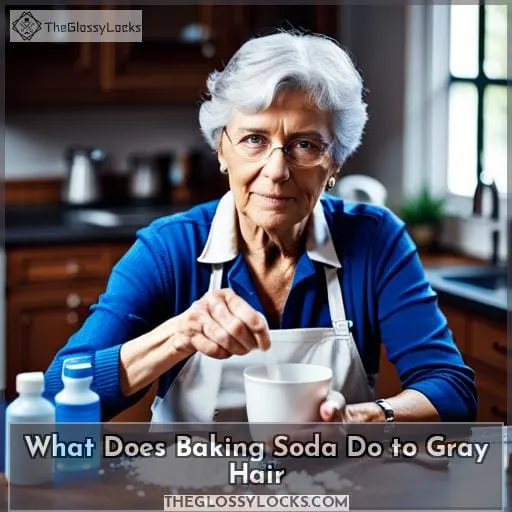 what does baking soda do to gray hair
