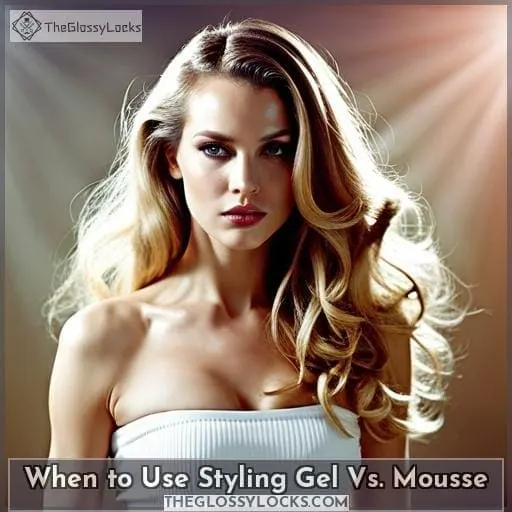 When to Use Styling Gel Vs. Mousse