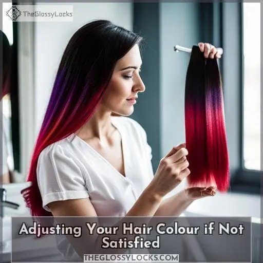 Adjusting Your Hair Colour if Not Satisfied