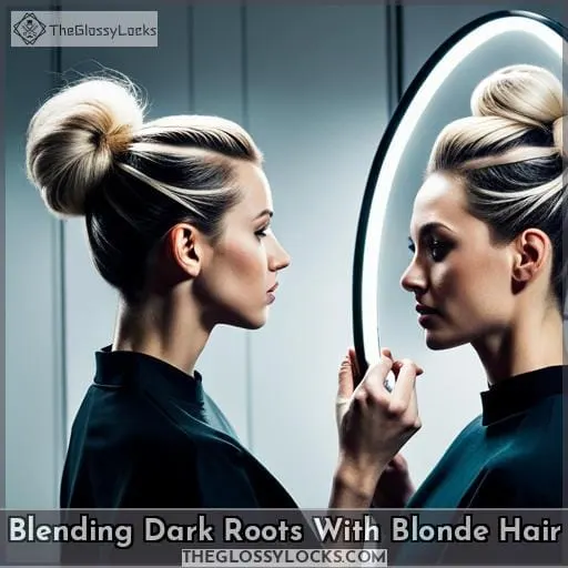 Blending Dark Roots With Blonde Hair