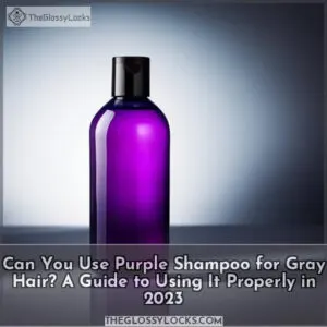 can you use purple shampoo for grey hair