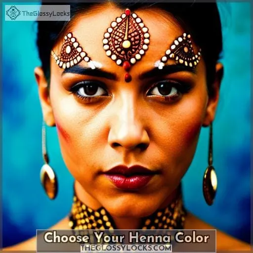 Choose Your Henna Color