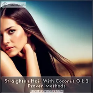 coconut oil for hair straightening