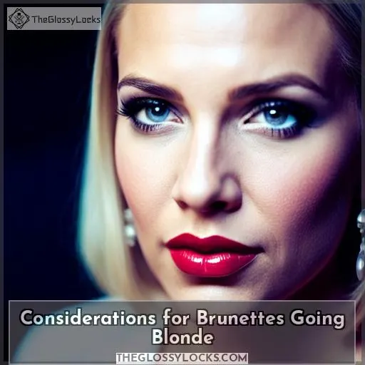 Considerations for Brunettes Going Blonde