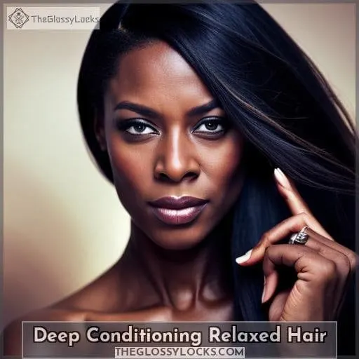 Deep Conditioning Relaxed Hair