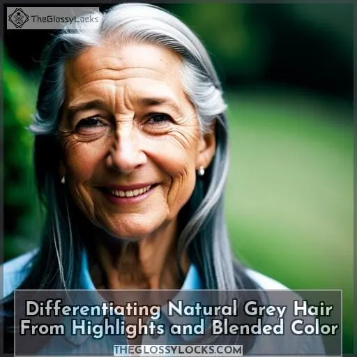 Differentiating Natural Grey Hair From Highlights and Blended Color
