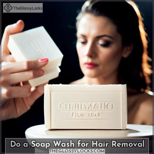 Do a Soap Wash for Hair Removal