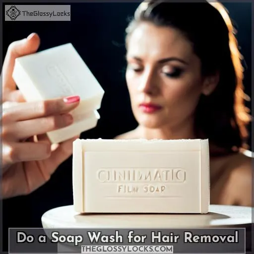 Do a Soap Wash for Hair Removal