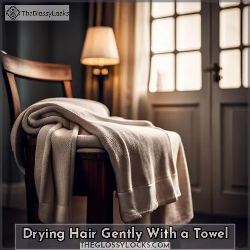 Drying Hair Gently With a Towel