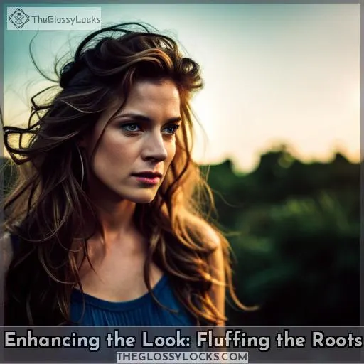 Enhancing the Look: Fluffing the Roots