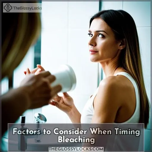 Factors to Consider When Timing Bleaching