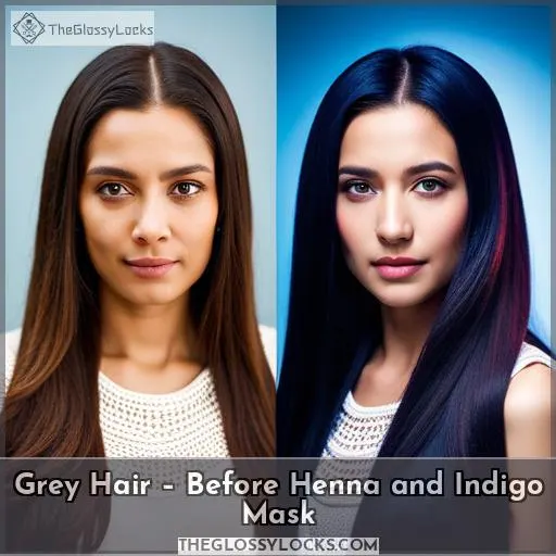 Grey Hair – Before Henna and Indigo Mask