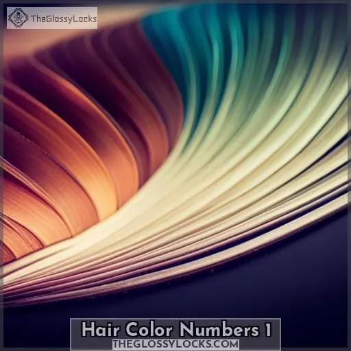hair color numbers 1