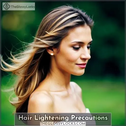 Hair Lightening Precautions