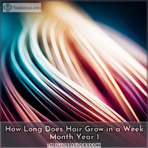 how long does hair grow in a week month year 1