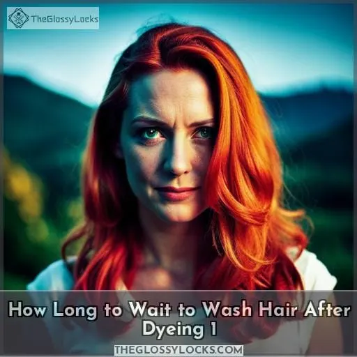 how long to wait to wash hair after dyeing 1