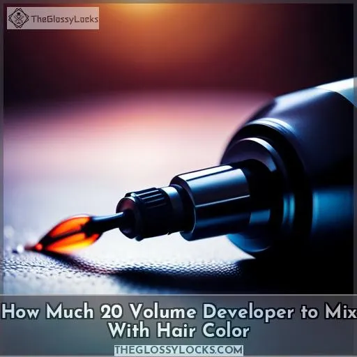 how much 20 volume developer to mix with hair color 1