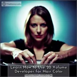 how much 20 volume developer to mix with hair color