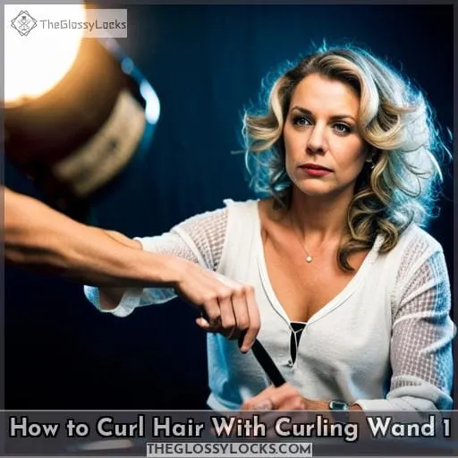 how to curl hair with curling wand 1