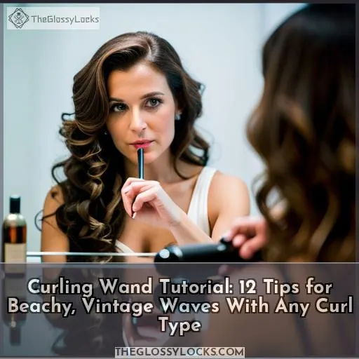 how to curl hair with curling wand