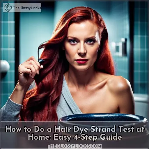 how to do a hair dye strand test at home