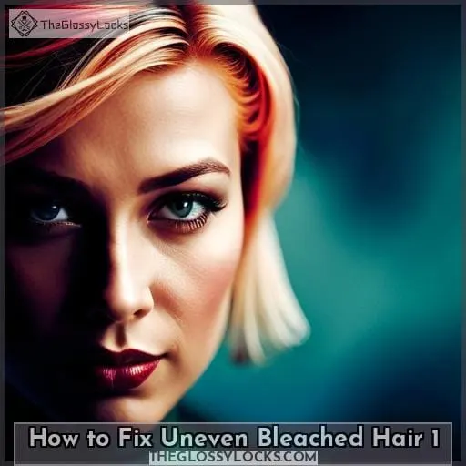 how to fix uneven bleached hair 1