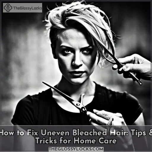 how to fix uneven bleached hair