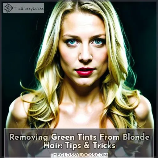 how to get green out of blonde hair