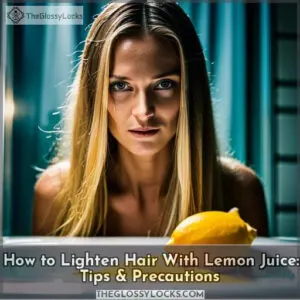 how to lighten your hair with lemon juice