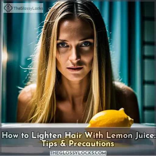 how to lighten your hair with lemon juice