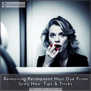 how to remove permanent hair dye from grey hair