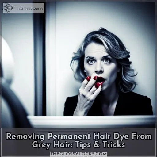 how to remove permanent hair dye from grey hair