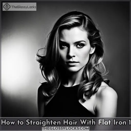 how to straighten hair with flat iron 1