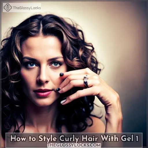 how to style curly hair with gel 1