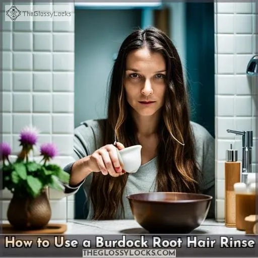 How to Use a Burdock Root Hair Rinse